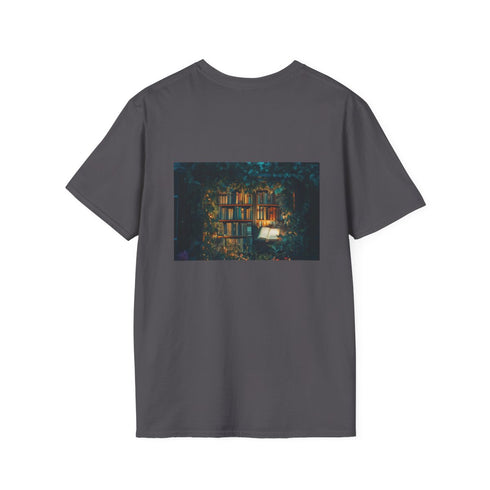 Enchanted Overgrown Library T-Shirt Design