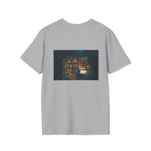 Enchanted Overgrown Library T-Shirt Design