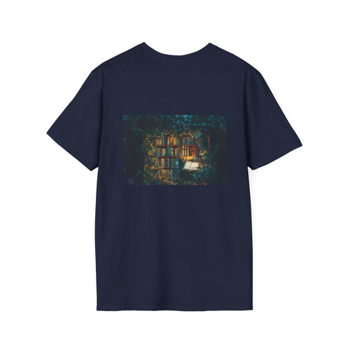 Enchanted Overgrown Library T-Shirt Design