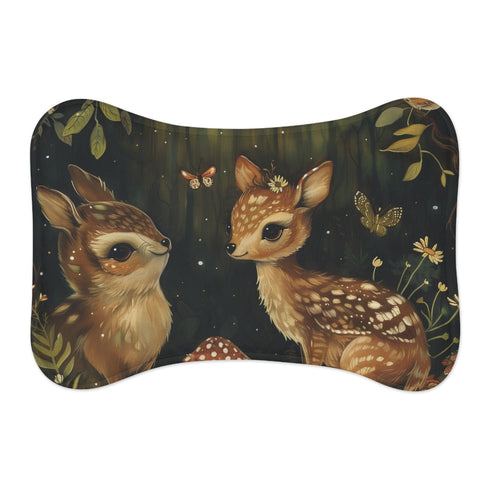 "Enchanted Woodland Creature Pet Mat"