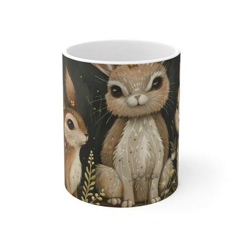 "Enchanted Woodland Creatures Coffee Mug"