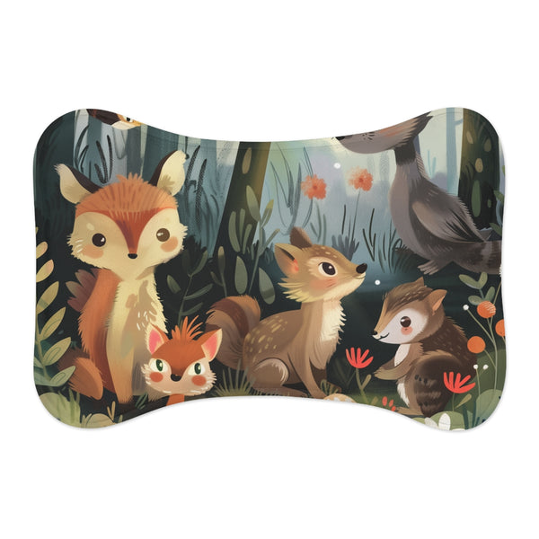 "Enchanted Woodland Creatures Pet Mat"