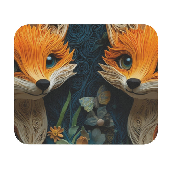 Enchanting Baby Fox Forest Mouse Pad