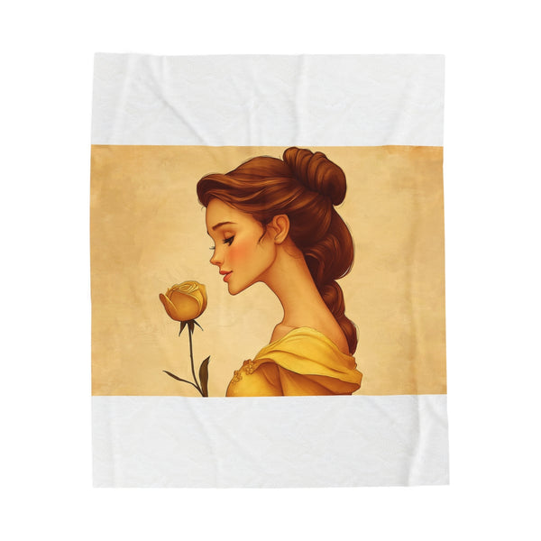 Enchanting Belle Beauty Plush Blanket