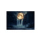 "Enchanting Dual Moon Waterfall Eclipse"