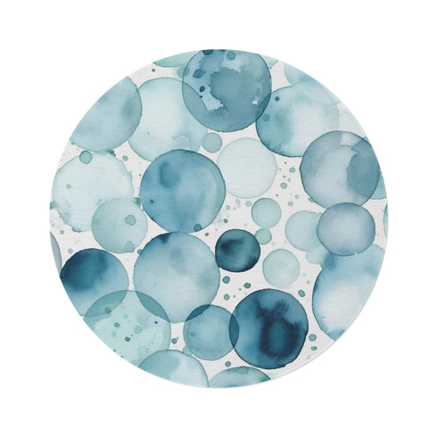 "Enchanting Eyeprint Round Rug"