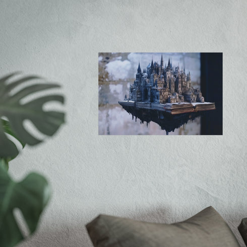 Enchanting Floating Castle of Books