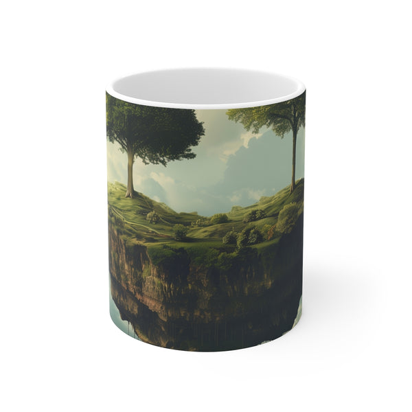 "Enchanting Floating Islands Coffee Mug"
