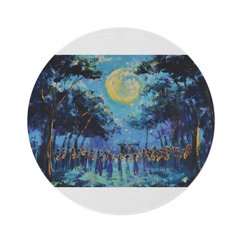 "Enchanting Full Moon Night Rug"