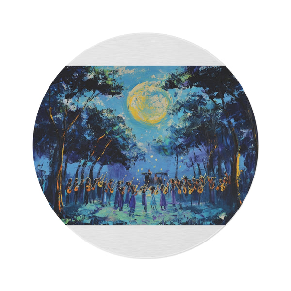 "Enchanting Full Moon Night Rug"