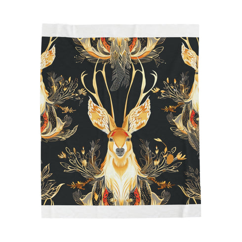 "Enchanting Jackalope Seamless Blanket"