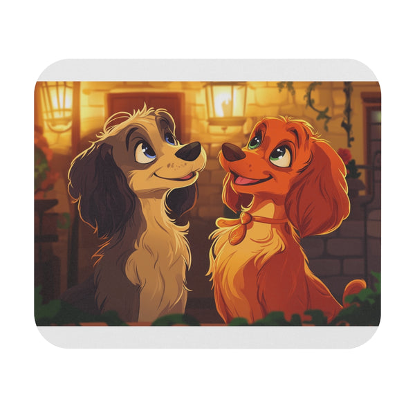 Enchanting Lady and the Rose Mouse Pad