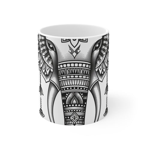 "Enchanting Mandala Elephant Mug"