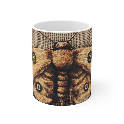 "Enchanting Moth Fabric Coffee Mug"