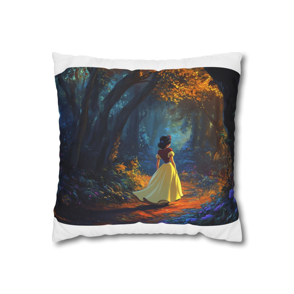 "Enchanting Snow White Pillow Case"