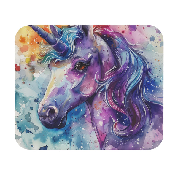Enchanting Watercolor Unicorn Mouse Pad