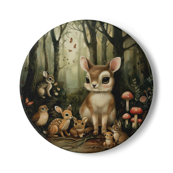 "Enchanting Woodland Creatures Coaster Set"