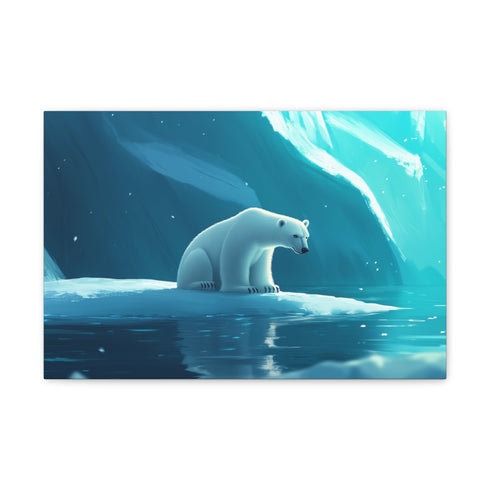 "Endangered Beauty: Polar Bear Print"