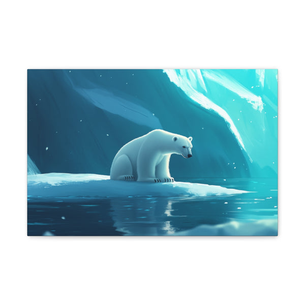 "Endangered Beauty: Polar Bear Print"