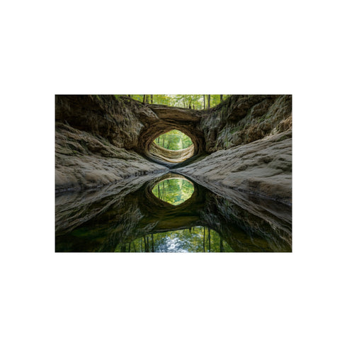 Endless Reflections: Mirrored River Exploration