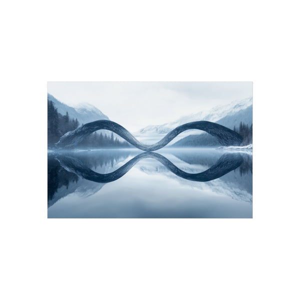 Endless River Reflections Nature Poster