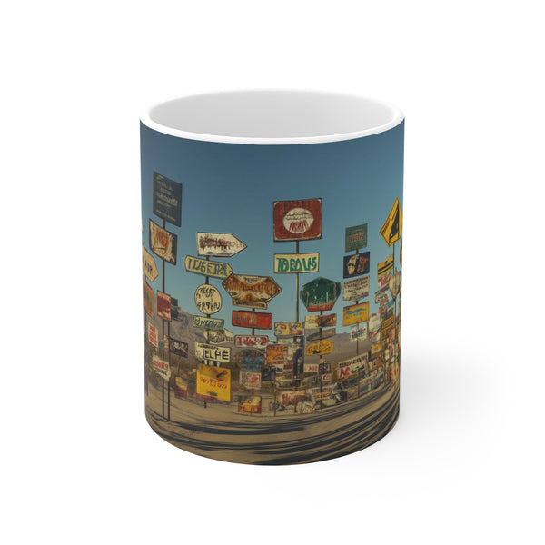 Endless Signs Desert Road Mug