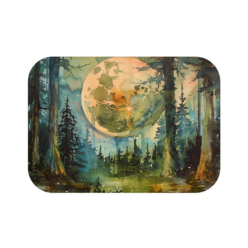 Endor Moon Star Wars Luxury Memory Foam Bath Mat - Top View