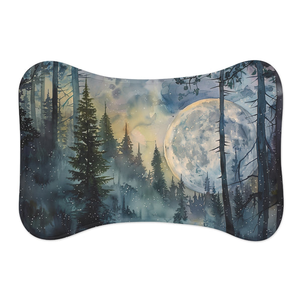 "Endor Moon Star Wars Pet Mat: Galactic Comfort for Your Furry Friend"