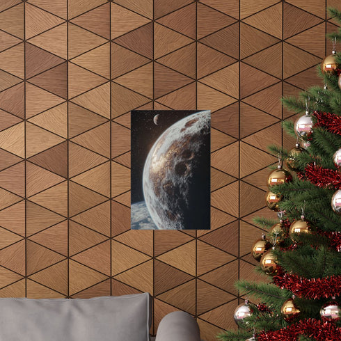 Mysterious matte poster of Samgpotter planet's thick atmosphere.