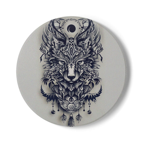 Enigmatic Tribal Animal Totem Coaster