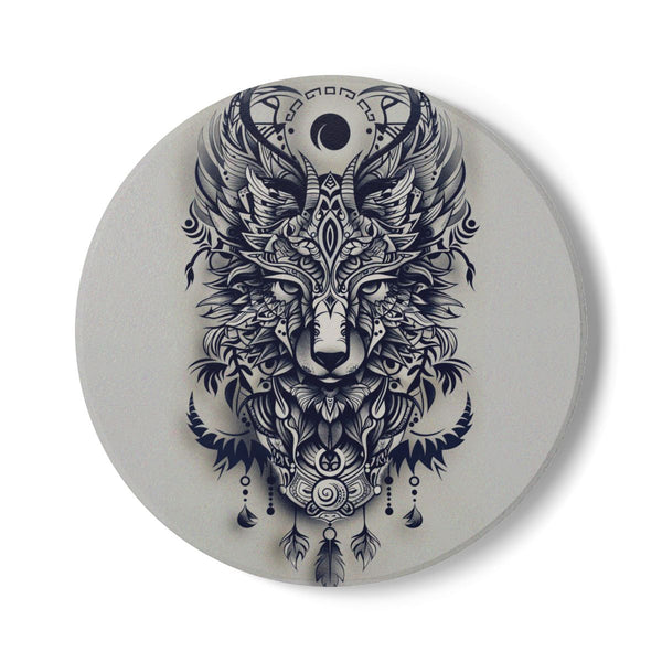 Enigmatic Tribal Animal Totem Coaster