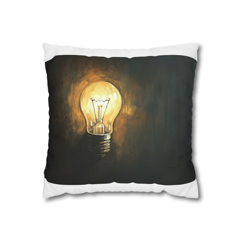 "Enlighten Your Dreams: Lightbulb Pillowcase"