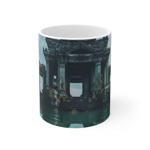 Epic Coffee Mug: Floating Ruins Showdown