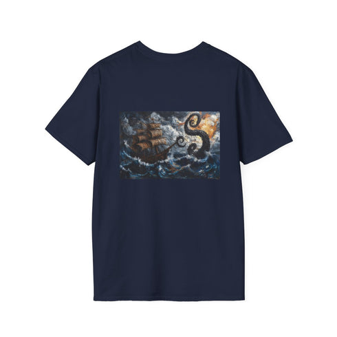 Epic Kraken Battle Stormy Sea T-Shirt