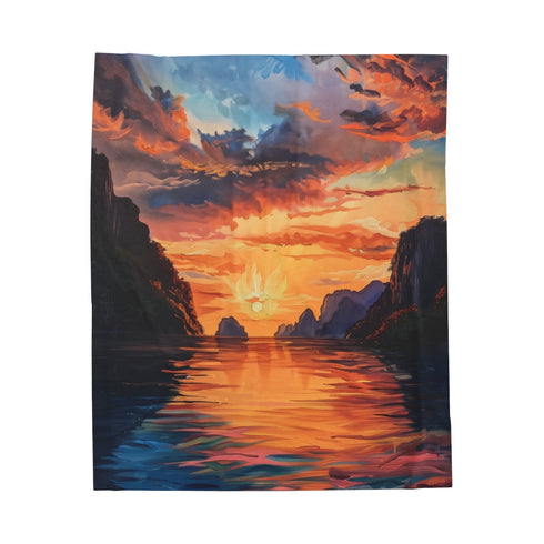 "Escape to Paradise: El Nido Plush Blanket"