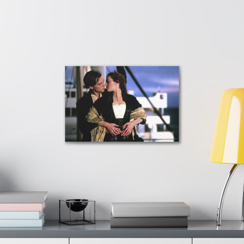 Romantic Titanic love story canvas print for home decor.