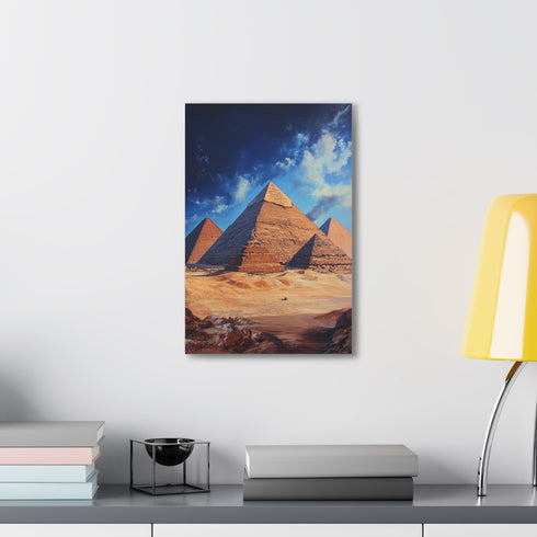 Stunning canvas print capturing eternal majesty and historic significance of pyramids.