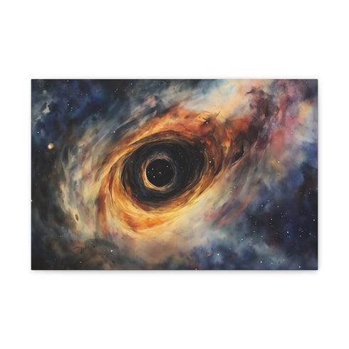 Ethereal galaxy vortex in watercolor.