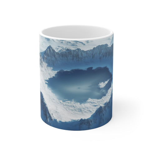 Exoplanet Frozen Crater Lake Mug