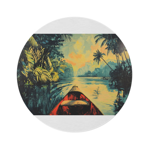 "Exotic Amazon Kayak Adventure Rug"