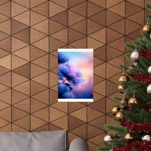 Exotic alien landscape matte paper poster 12" x 18".