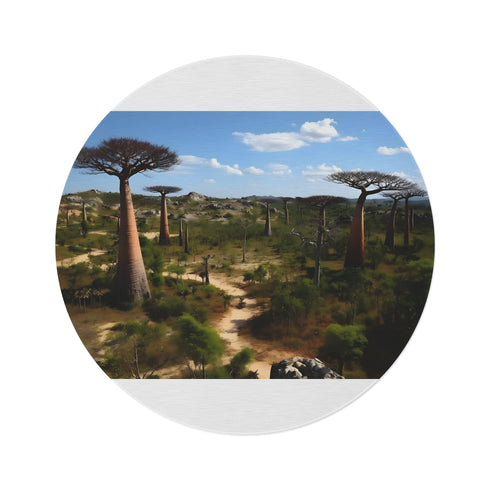 "Exotic Madagascar Flora Fauna Rug"
