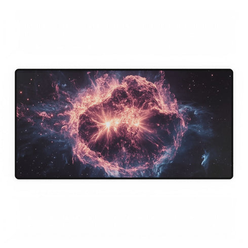 Exploding Supernova in Deep Space (Edition II) — XXL Gaming Desk Mat — Full Top-Down Artwork View