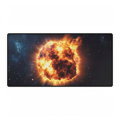 Exploding Supernova in Deep Space (Edition IV) — XXL Gaming Desk Mat — Full Top-Down Artwork View