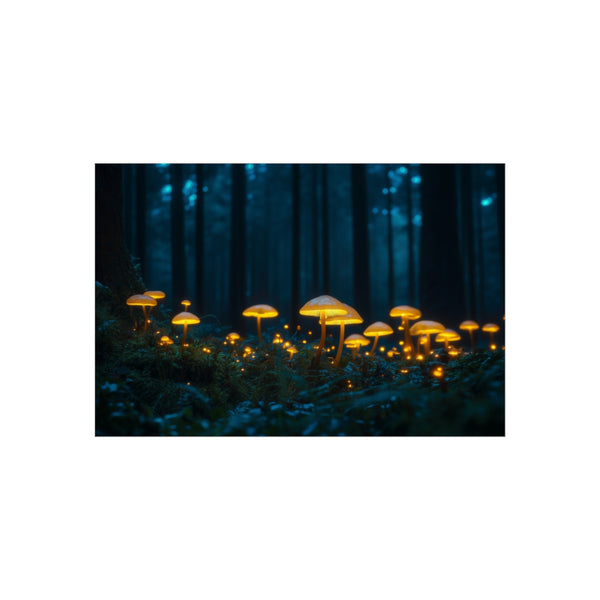 "Explore Enchanting Moonlit Forest Mushrooms"