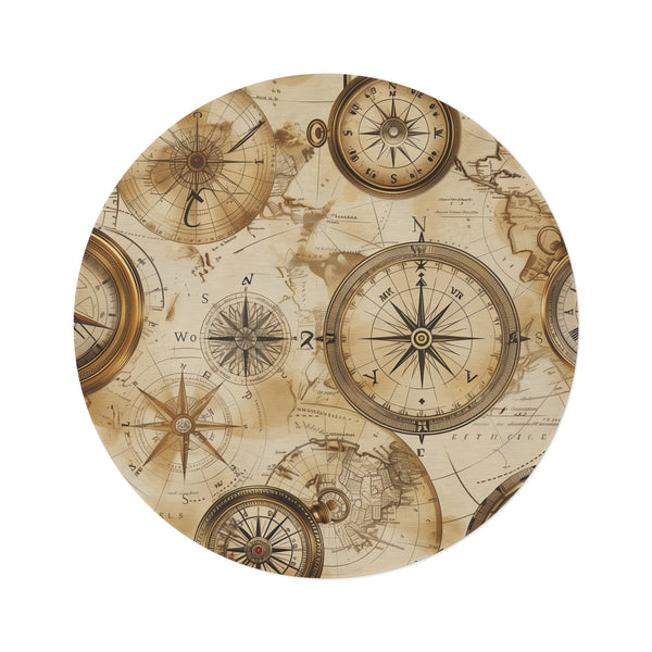 "Explore Your Floors with Vintage Maps Rug"