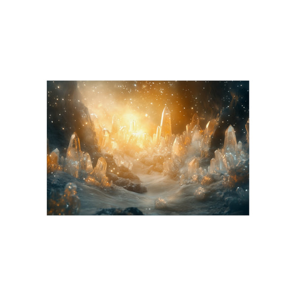 "Exploring Canyon of Crystals Poster"