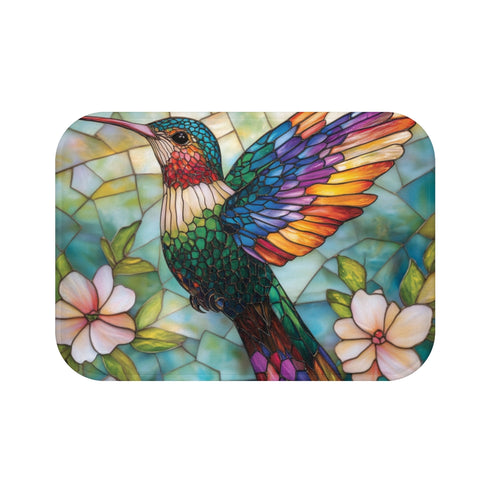"Exquisite Hummingbird Bath Mat"
