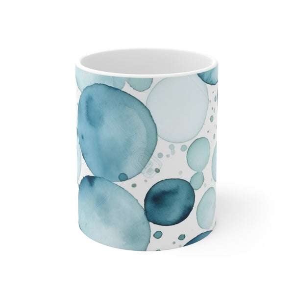 "Eyes-on-Ice Coffee Mug: Mesmerizing Pattern"