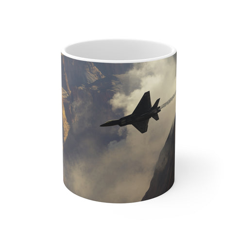 "F22 Fighter Jet Mug: Soar in Style"